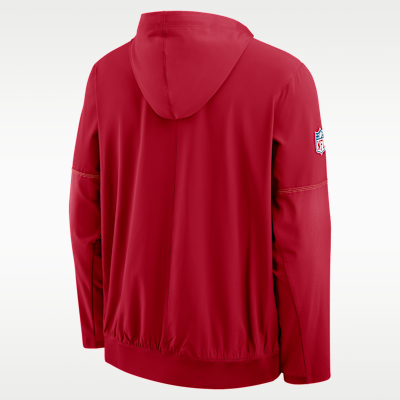 San Francisco 49ers Sideline Anorak Men's Nike NFL 1/2-Zip Hooded
